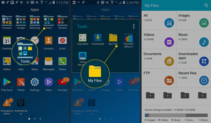 Come usare l'applicazione Samsung My Files per trovare i tuoi download