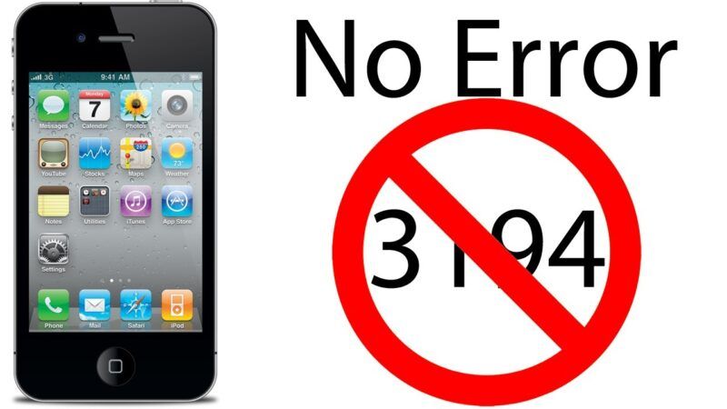 Cosa fare per risolvere l'errore 3194 di iPhone