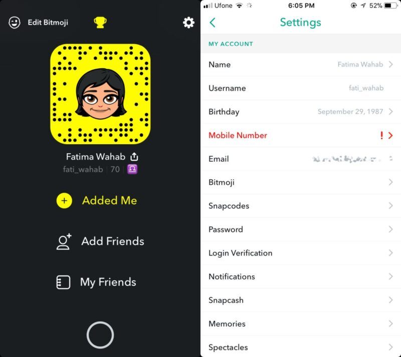 Come aggiungere amici a Snapchat scansionando i loro Snapcodes