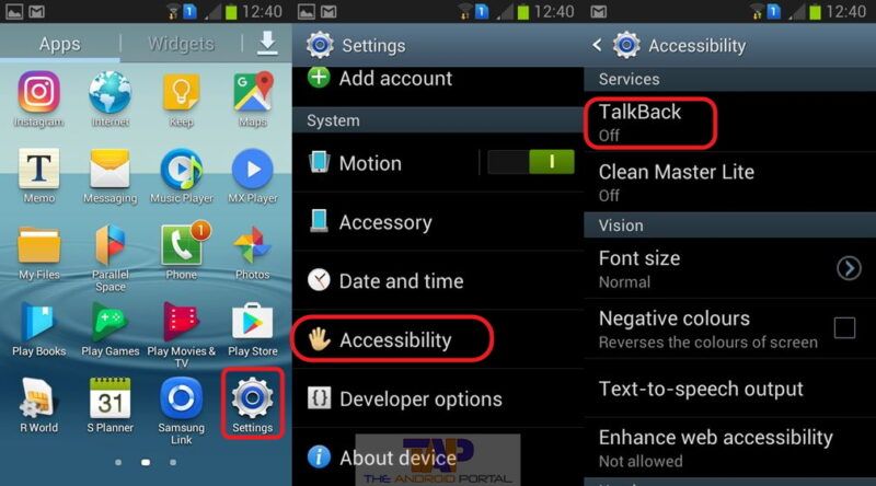 Come impostare e utilizzare l'applicazione Android Talkback
