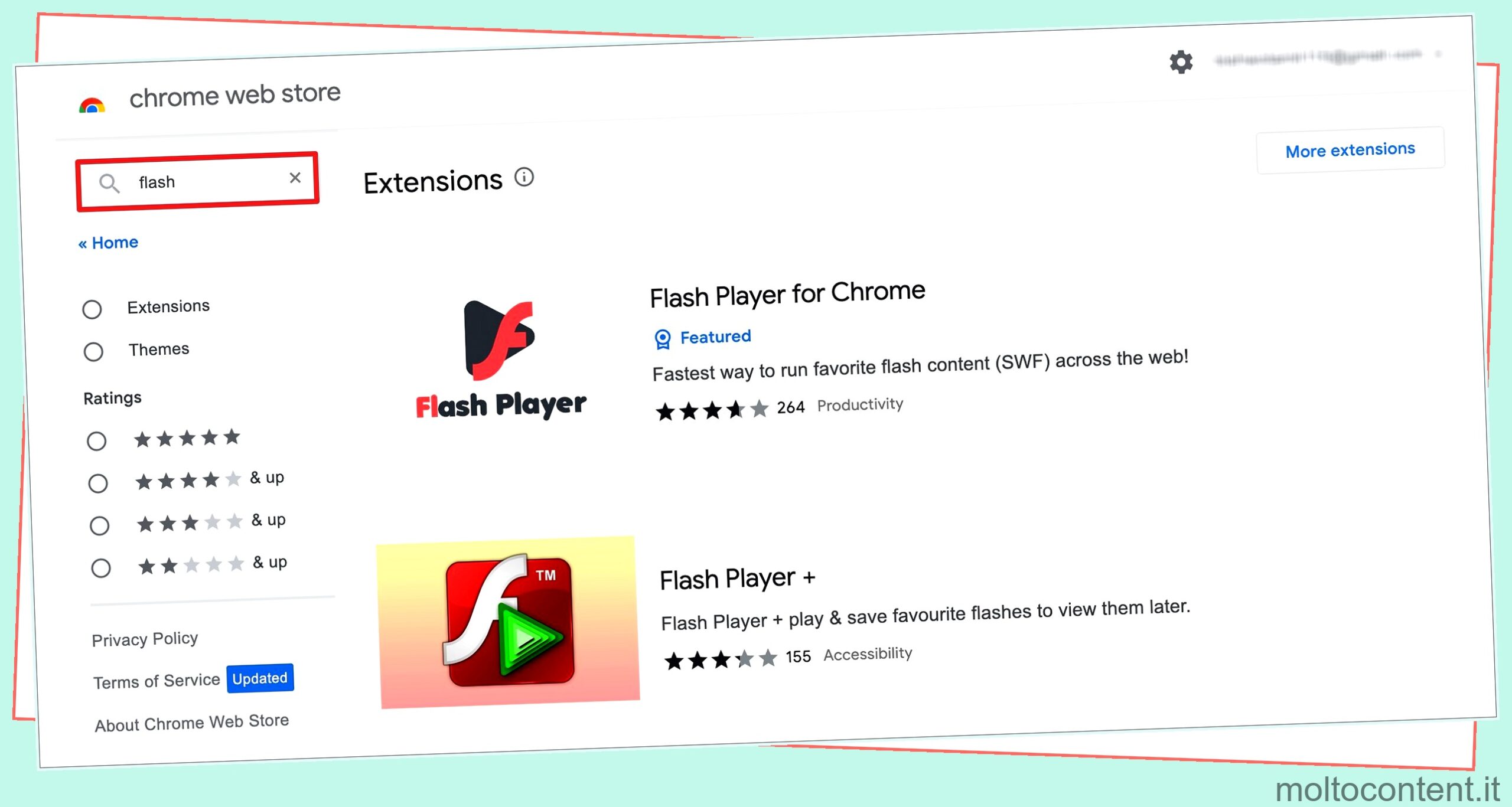 Come risolvere l'errore "Adobe Flash Player non è più supportato".